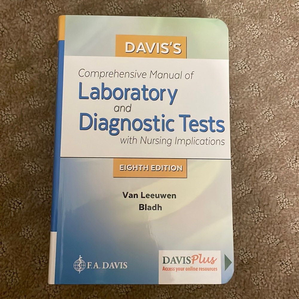 Davis's Manual of Laboratory and Diagnostic Tests with Nursing NWT Access Code